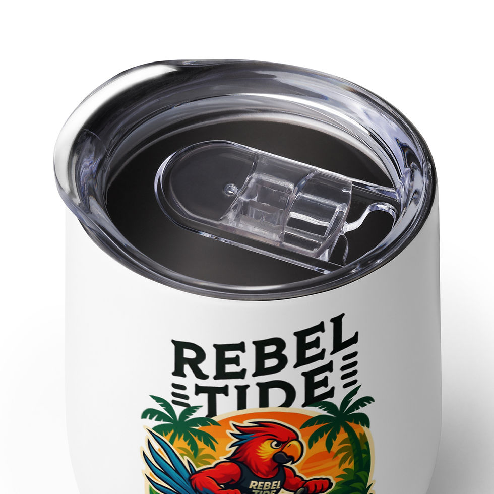 Thumbnail: Rebel Tide Stainless Wine Tumbler – Sip the Sunset. Own the Moment - Blaze