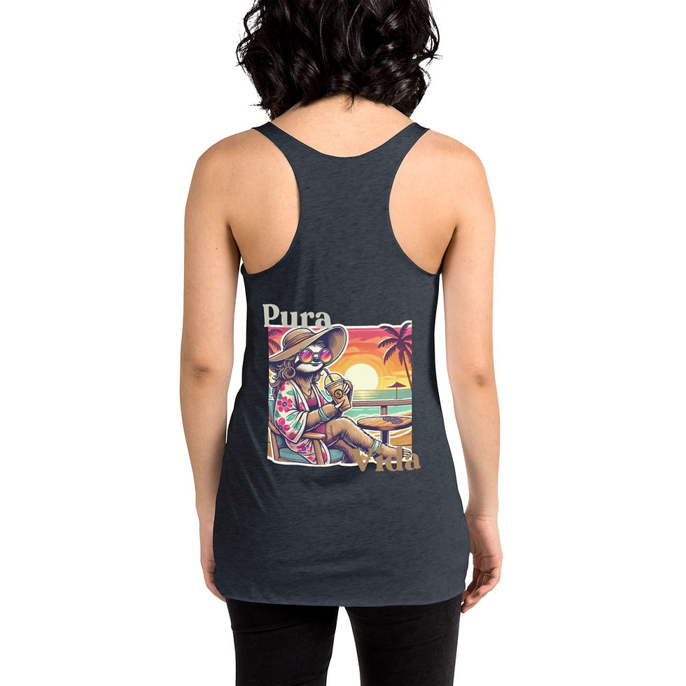 Thumbnail: REBEL TIDE Women’s Racerback Tank – Strength Meets Freedom - Solana