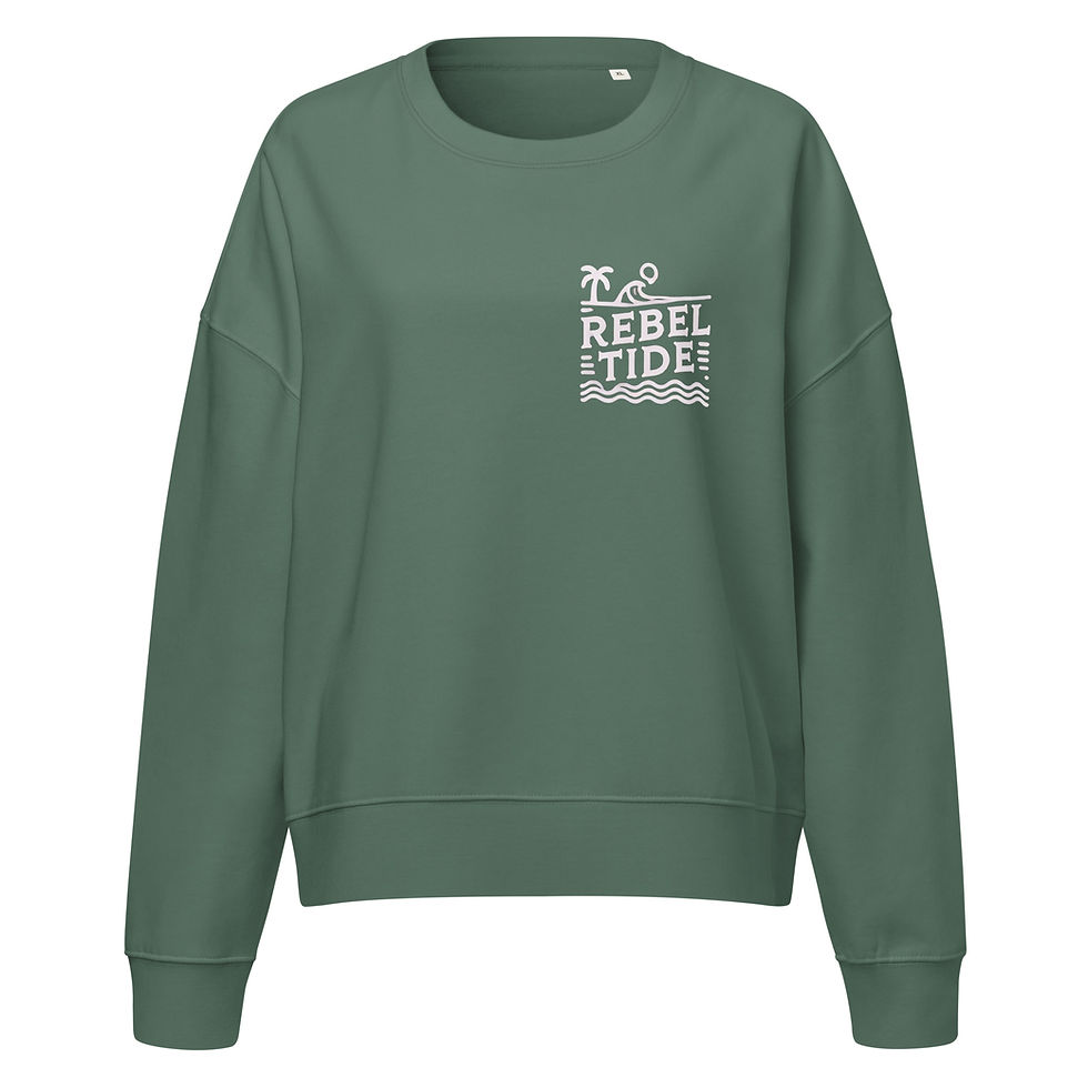 Thumbnail: Rebel Tide Women’s Organic Crew Sweatshirt: Cozy with a Cause - Solana