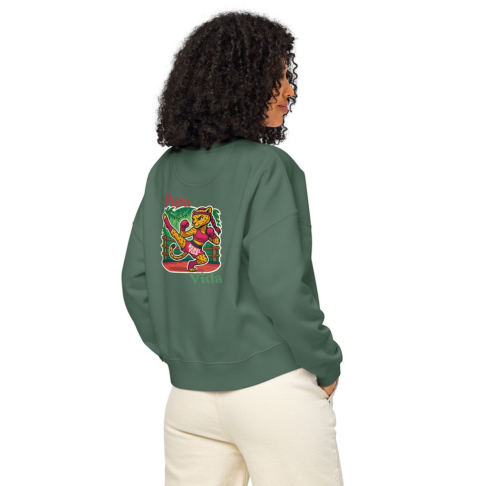 Thumbnail: Rebel Tide Women’s Organic Crew Sweatshirt: Cozy with a Cause - Jaya Thai