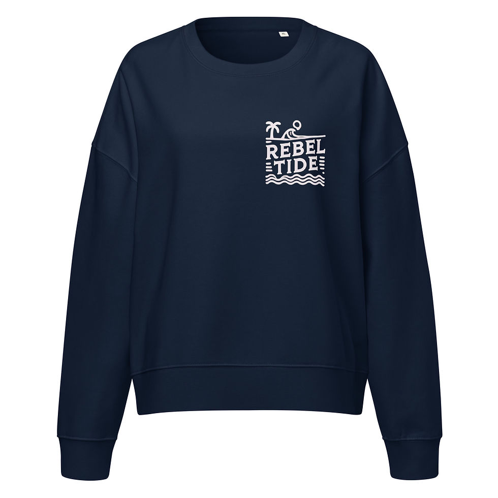 Thumbnail: Rebel Tide Women’s Organic Crew Sweatshirt: Cozy with a Cause - Solana
