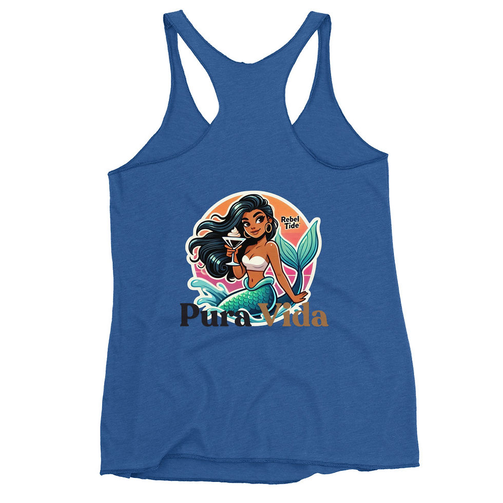 Thumbnail: REBEL TIDE Women’s Racerback Tank - Strength Meets Freedom - La Sirena Brava