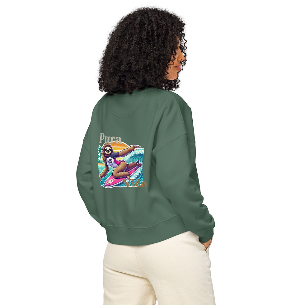 Thumbnail: Rebel Tide Women’s Organic Crew Sweatshirt: Cozy with a Cause - Luna