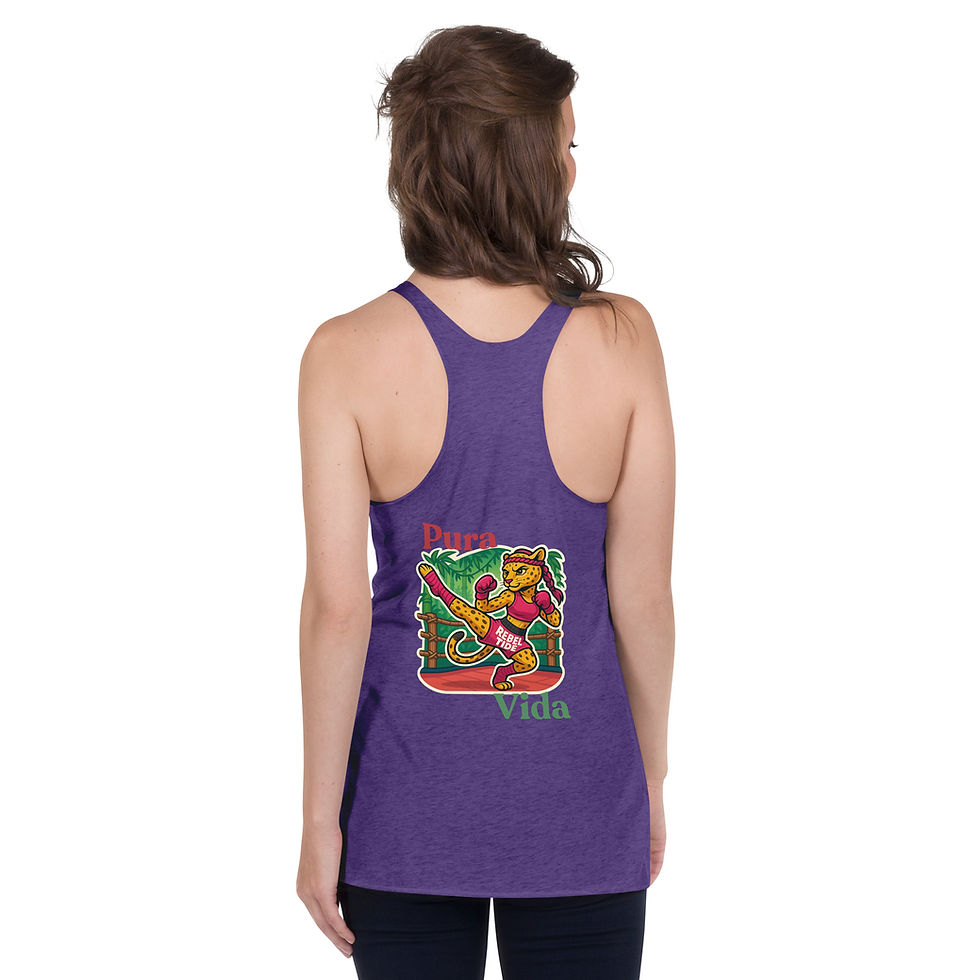 Thumbnail: REBEL TIDE Women’s Racerback Tank – Strength Meets Freedom - Jaya Thai