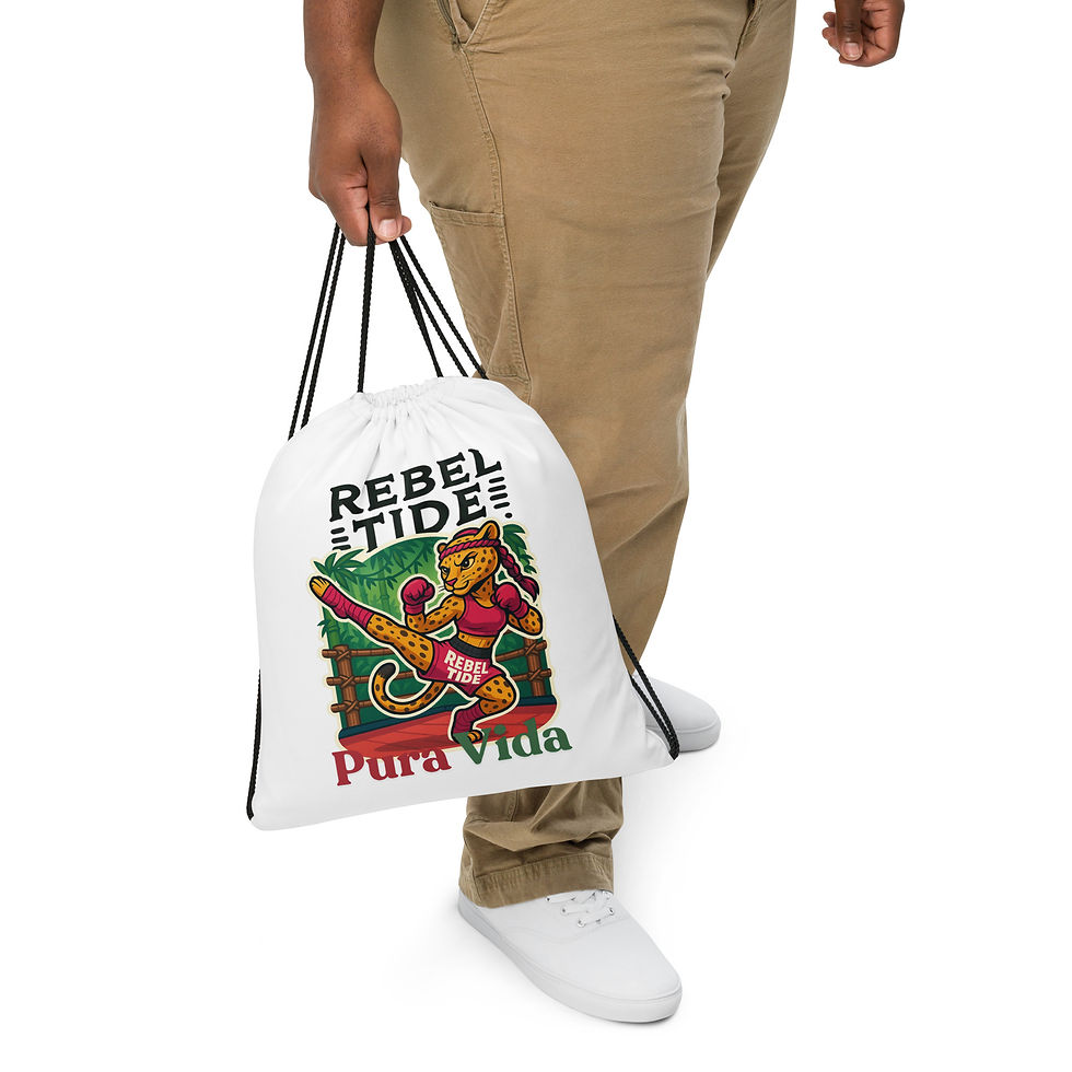 REBEL TIDE Drawstring Bag – Adventure-Ready, Effortlessly Bold - Jaya Thai