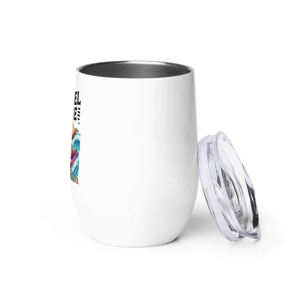 Thumbnail: Rebel Tide Stainless Wine Tumbler – Sip the Sunset. Own the Moment - Luna