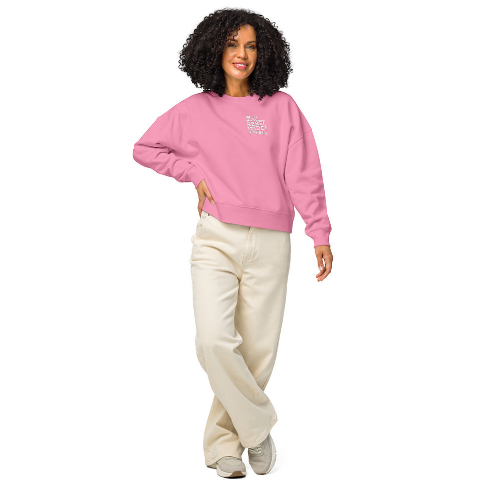 Thumbnail: Rebel Tide Women’s Organic Crew Sweatshirt: Cozy with a Cause - Solana