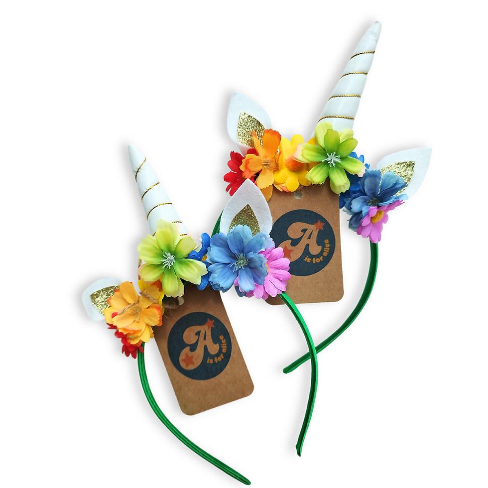 Thumbnail: Rainbow Unicorn Horn Headband
