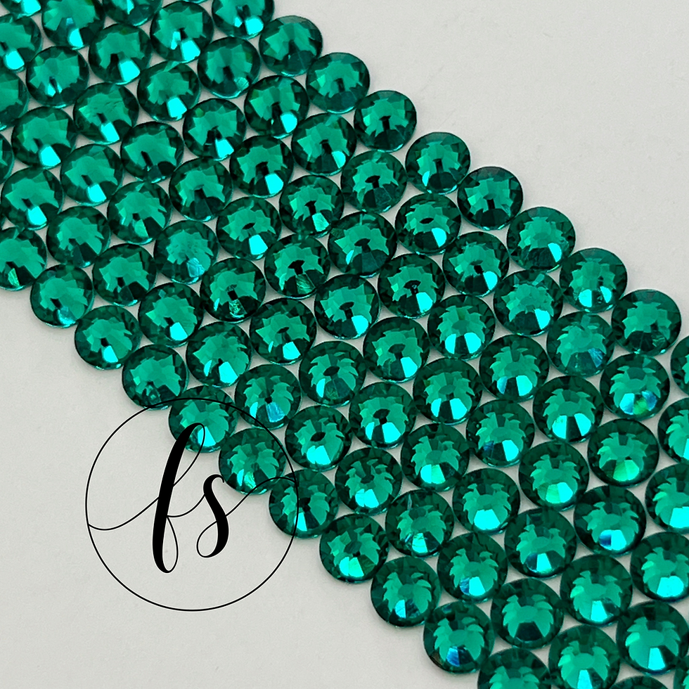 Thumbnail: PEACOCK GLASS RHINESTONES
