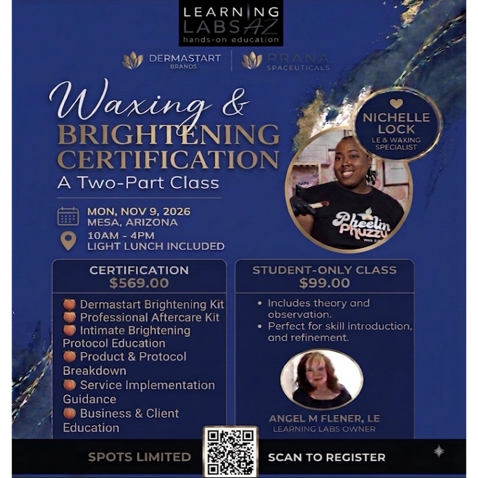 Waxing and Intimate Brightening Certification
