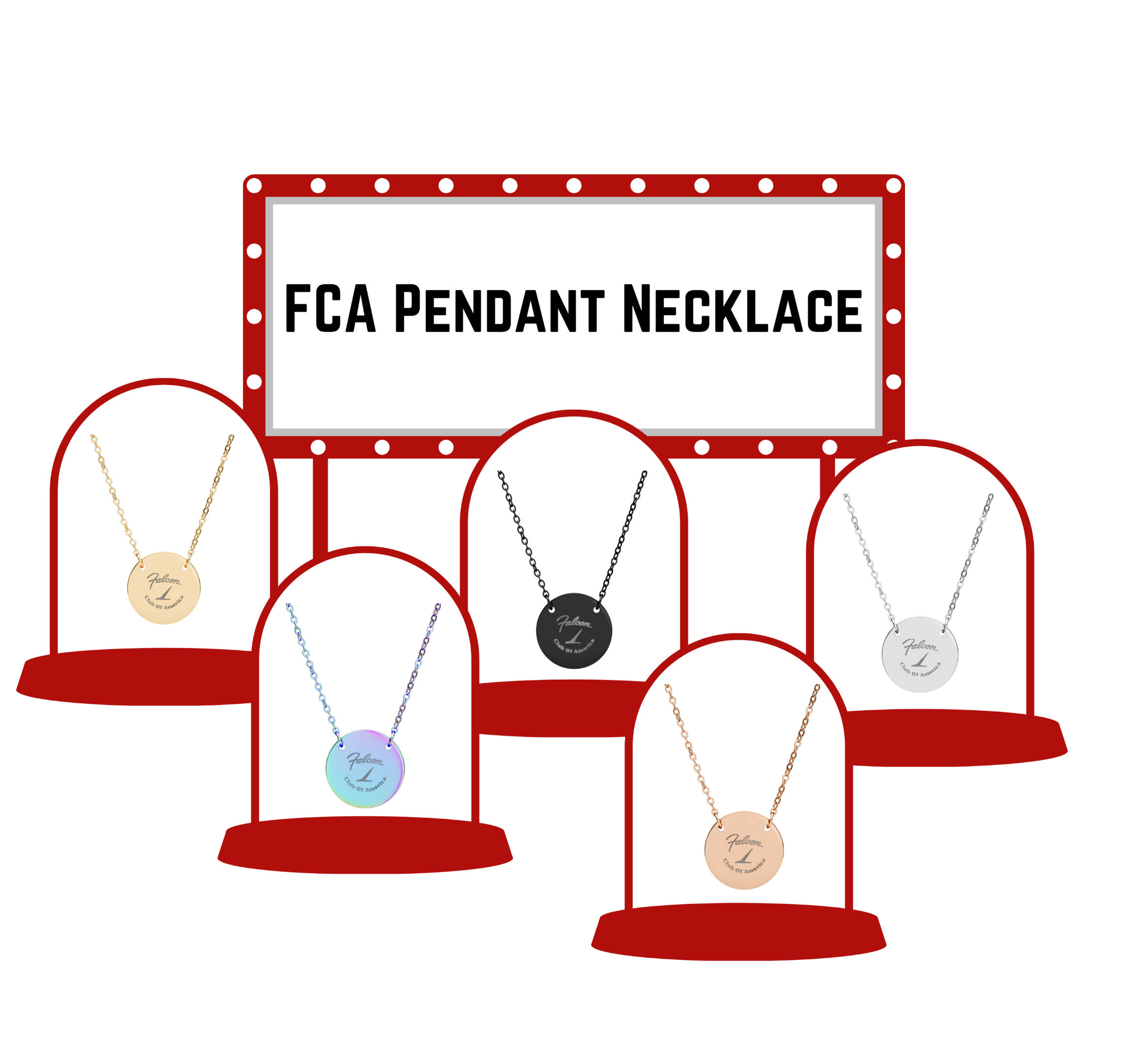 FCA Circle Necklace – Engraved