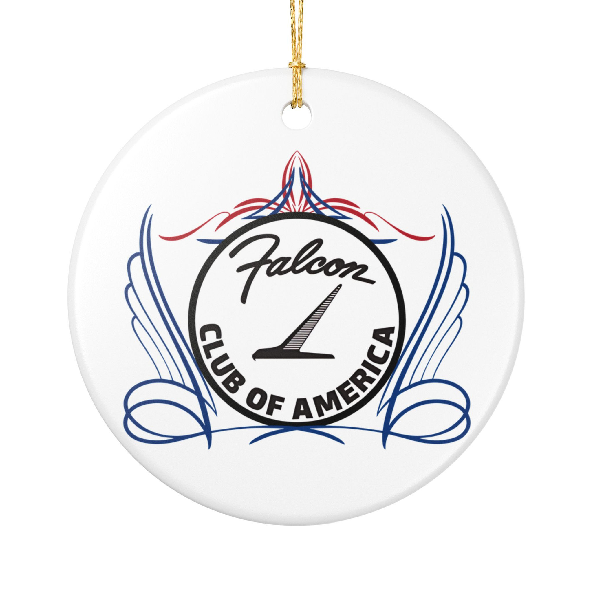 Falcon Club of America Ceramic Ornament 