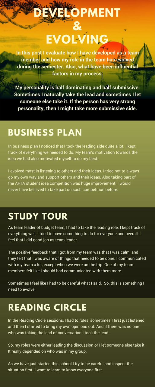 DEVELOPMENT & EVOLUTION IN GROUP