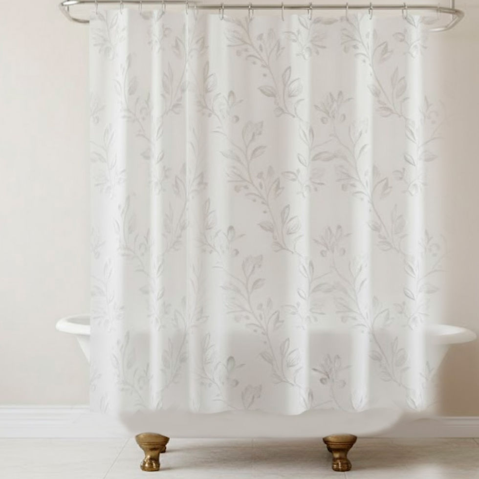 Miniatura: CORTINA DECORADA PARA BAÑO DE PVC (180*180cm)