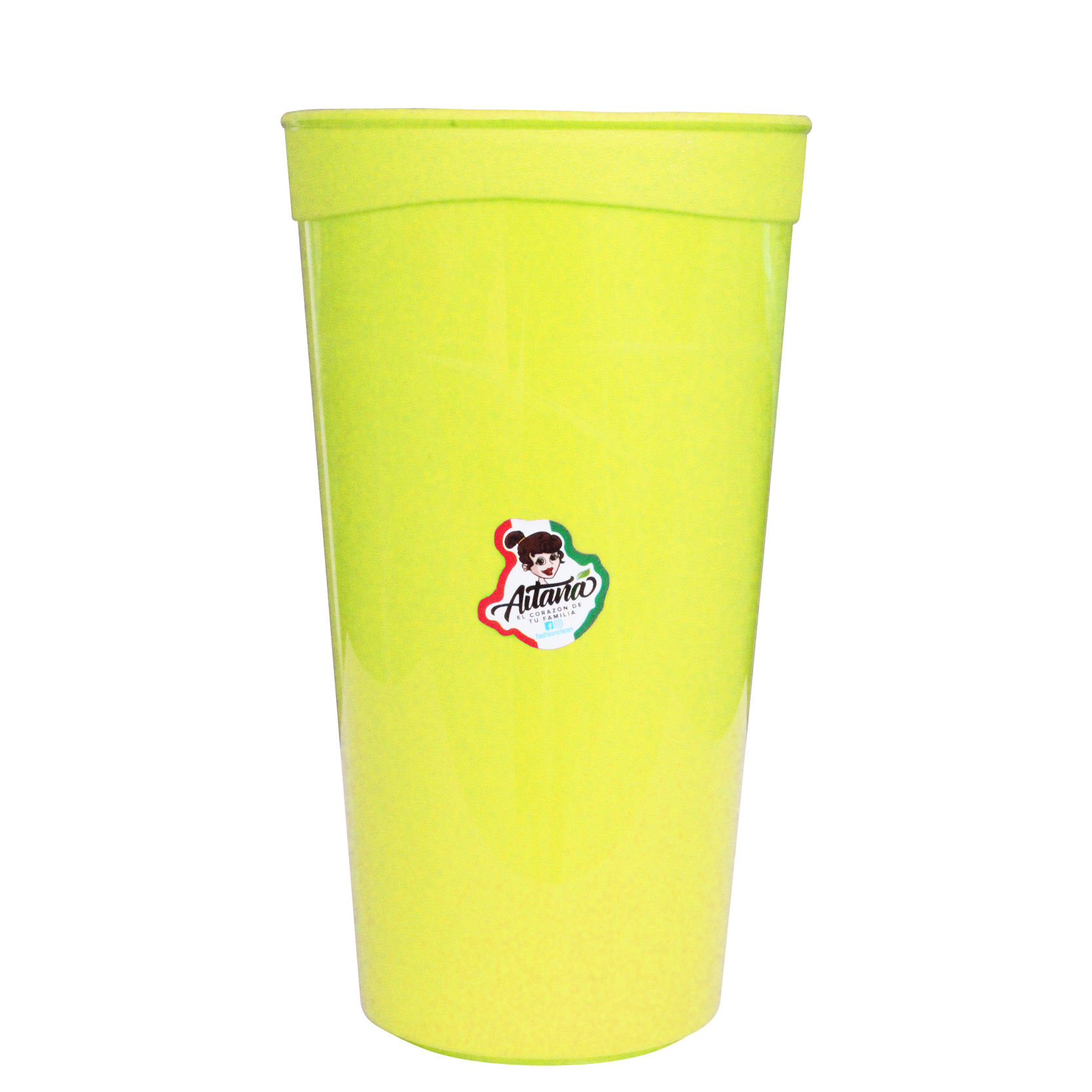 VSOA1:VASO DE PLASTICO AITANA 4 COLORES  1 LITRO