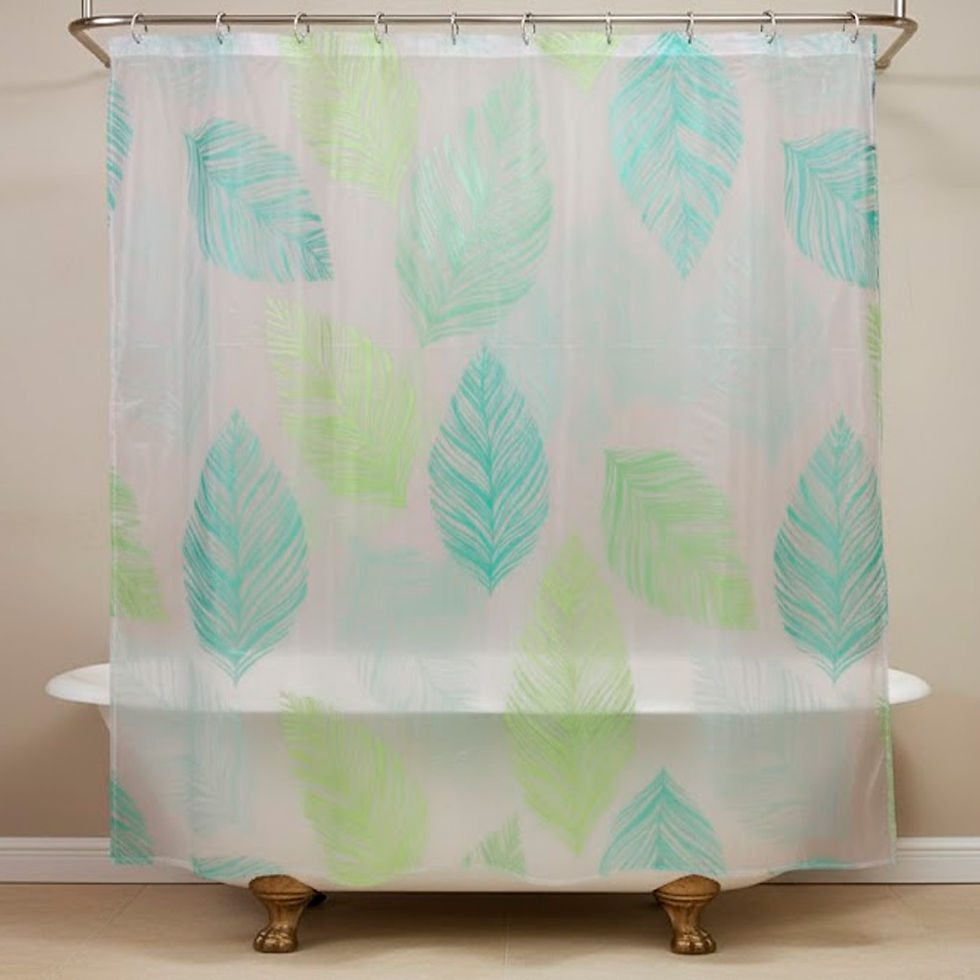 Miniatura: CORTINA DECORADA PARA BAÑO DE PVC (180*180cm)