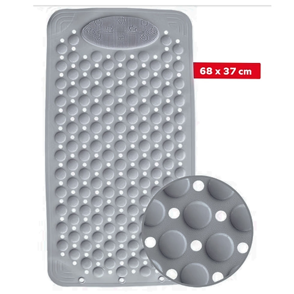 Miniatura: TAPETE RECTANGULAR ANTIDERRAPATE DE PVB P/BAÑO (70x35cm)