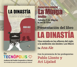 Flyer Presentación del libro La Dinastía