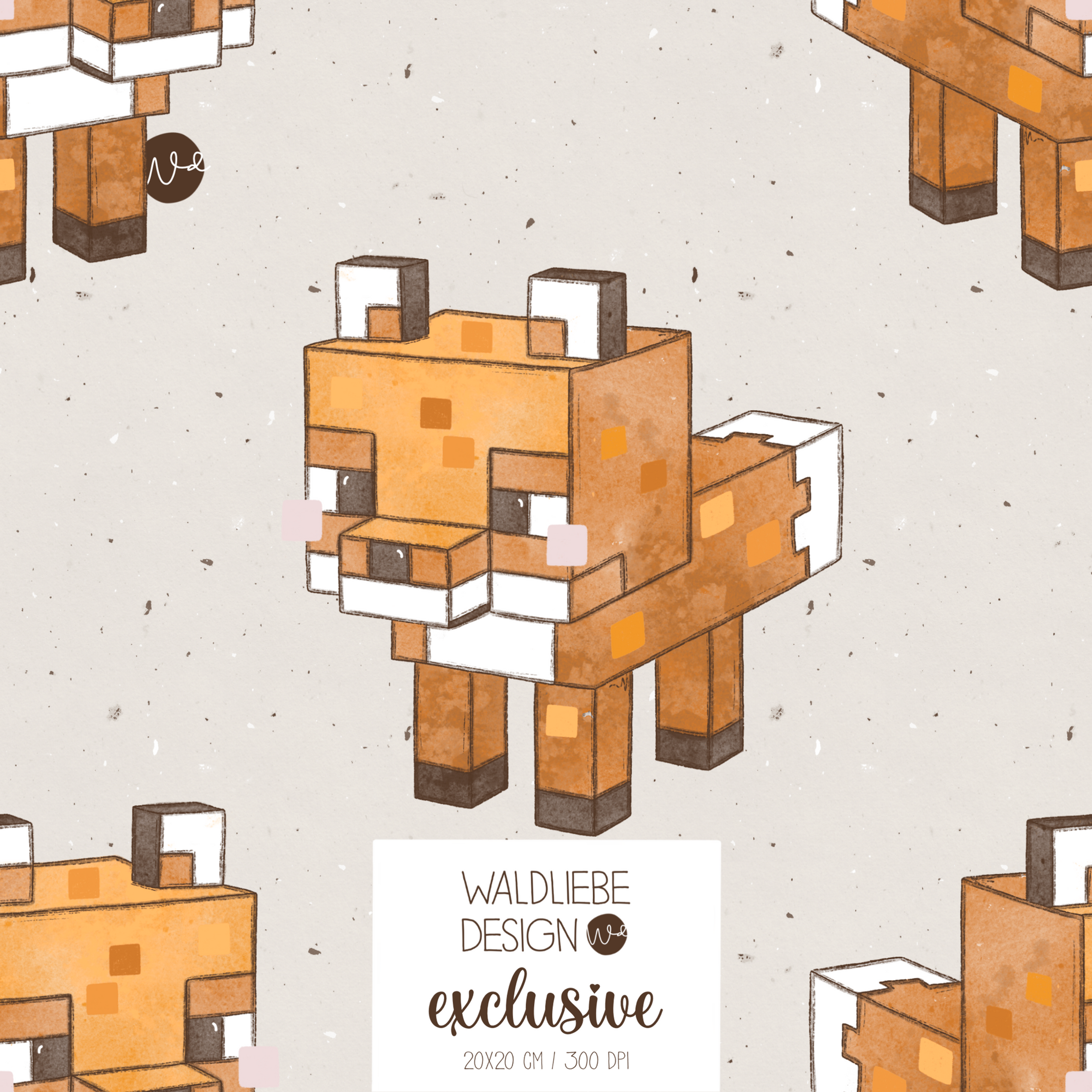 Digitales Stoffdesign „FUXL“ 4