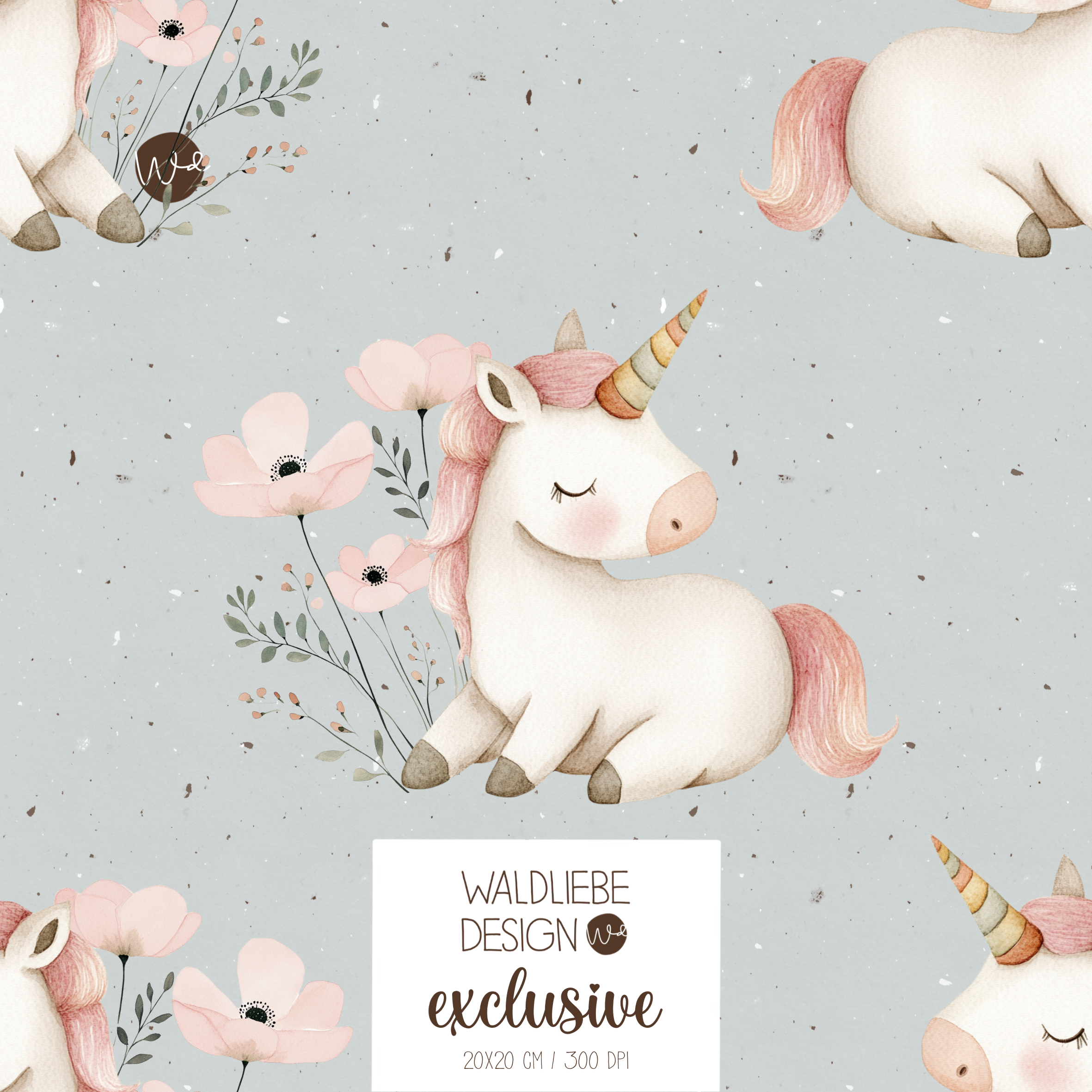 Digitales Stoffdesign KI „UNICORN“ 5
