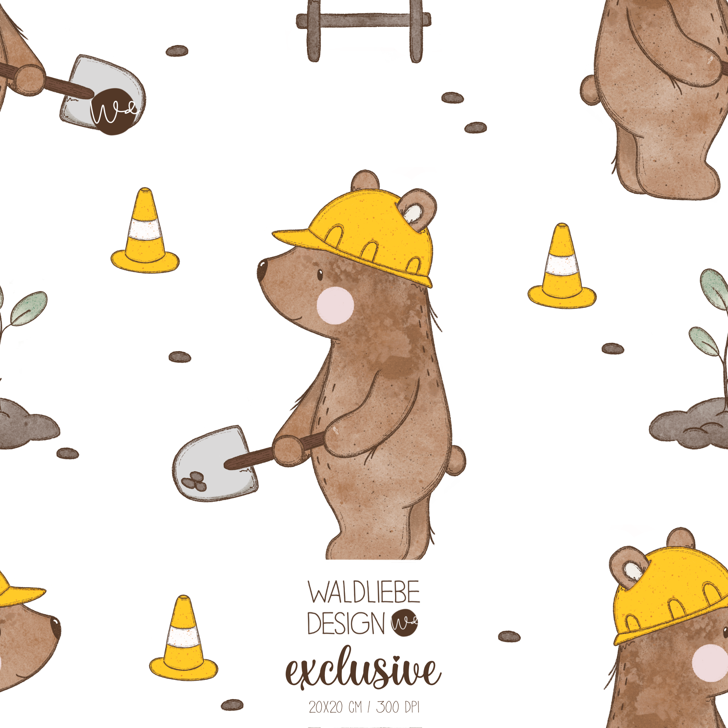 Digitales Stoffdesign „BAUMEISTER“ 9