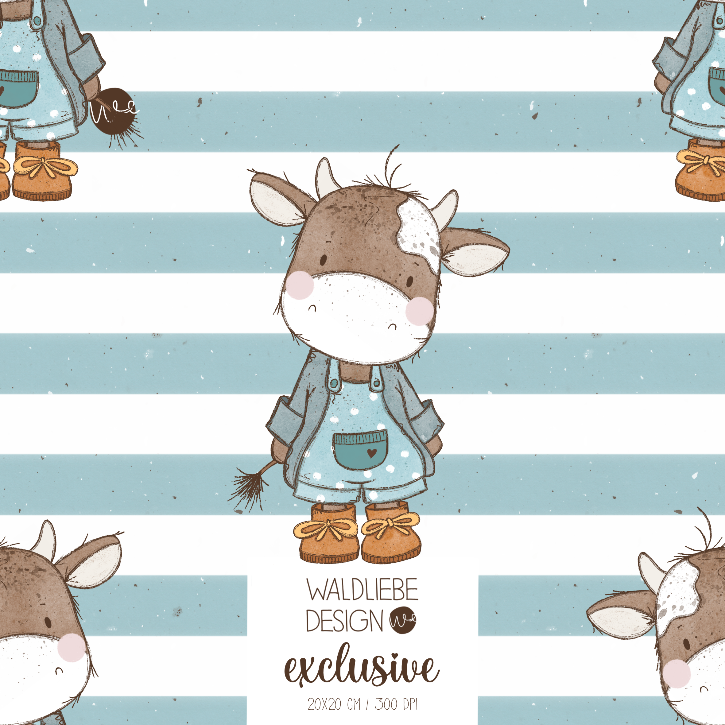 Digitales Stoffdesign „COWY“ 8