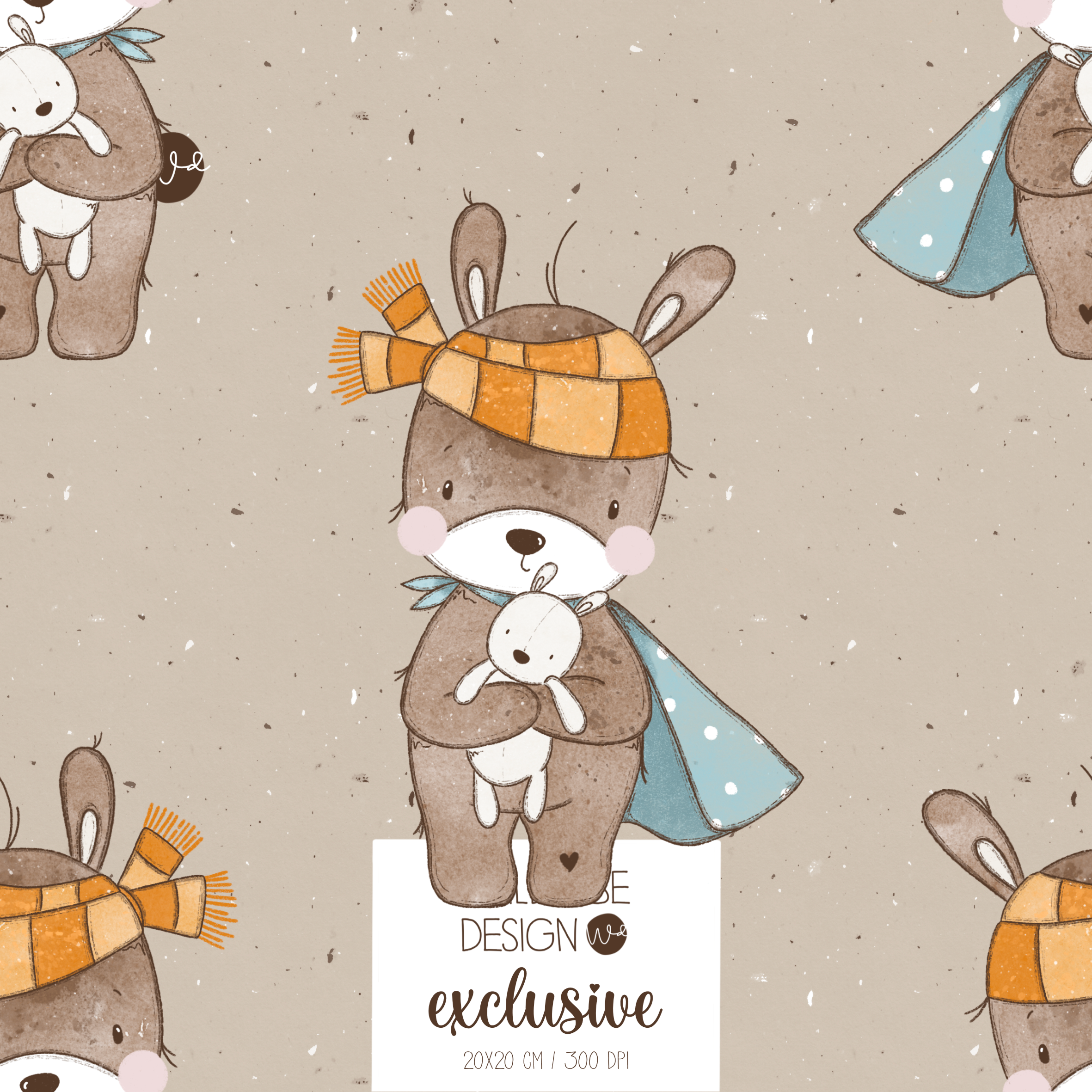 Digitales Stoffdesign „HASI“ 7