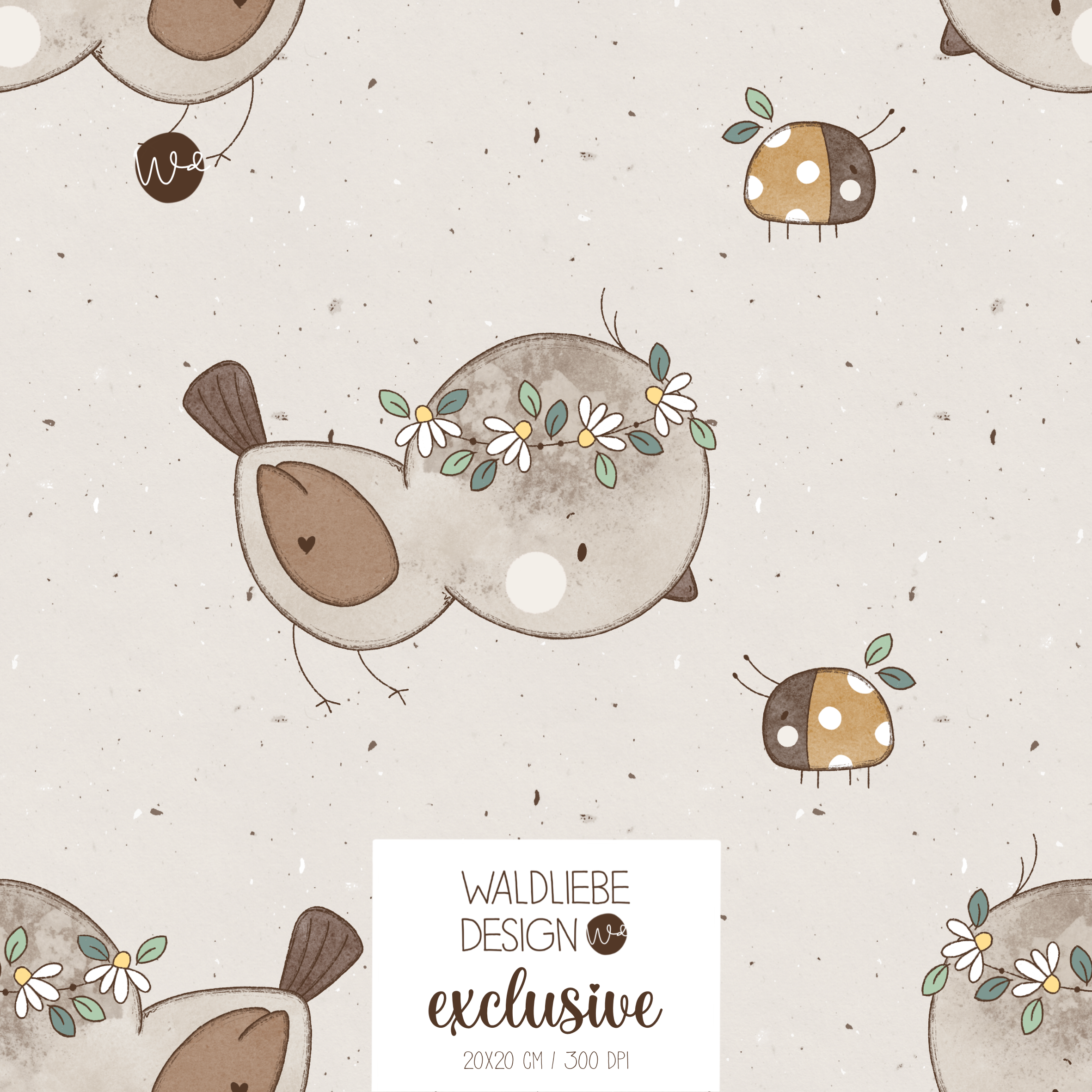 Digitales Stoffdesign „NANU“ 2