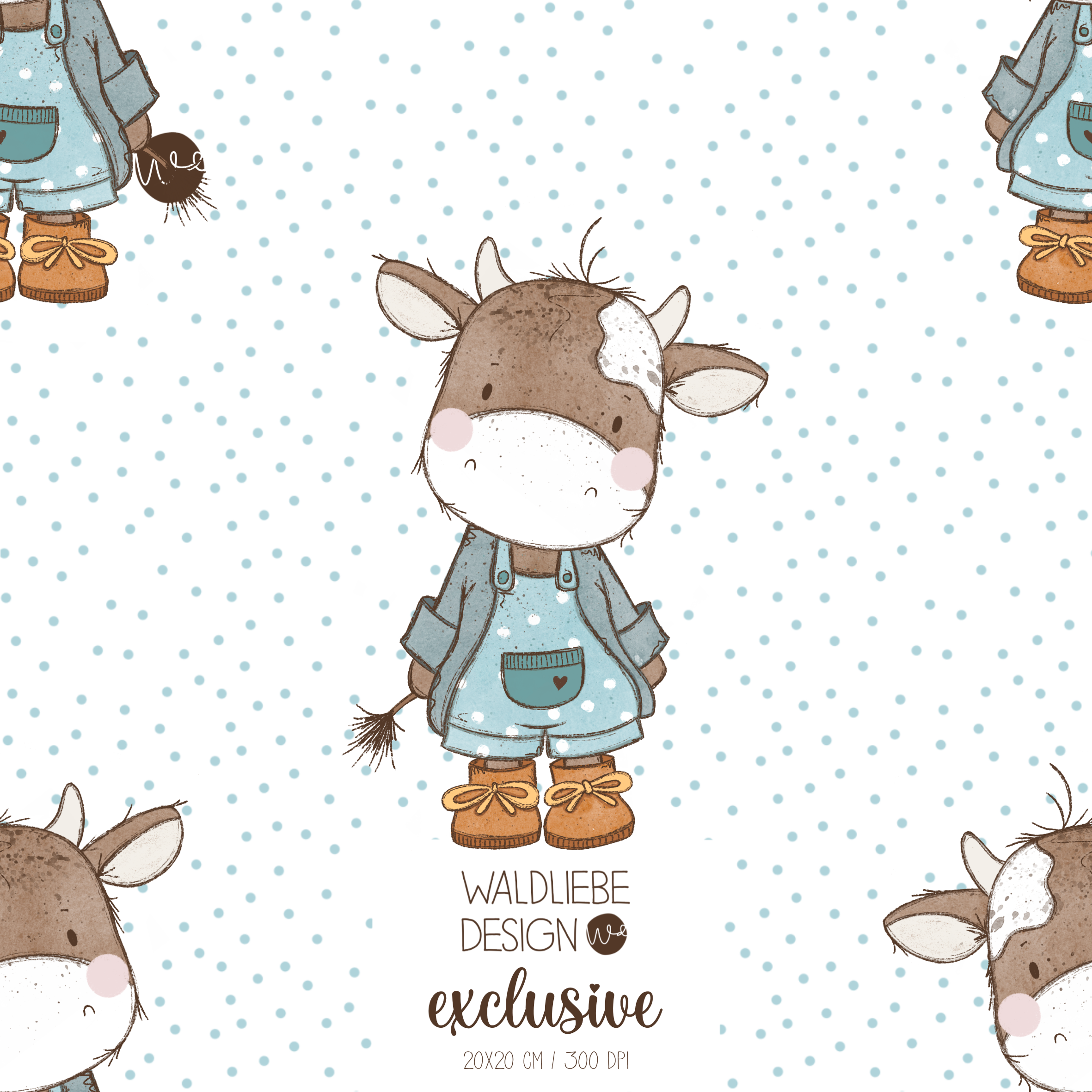 Digitales Stoffdesign „COWY“ 4