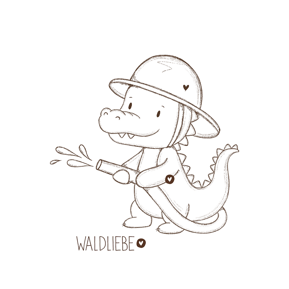 PNG „FEUERWEHR CROCO“ Outline