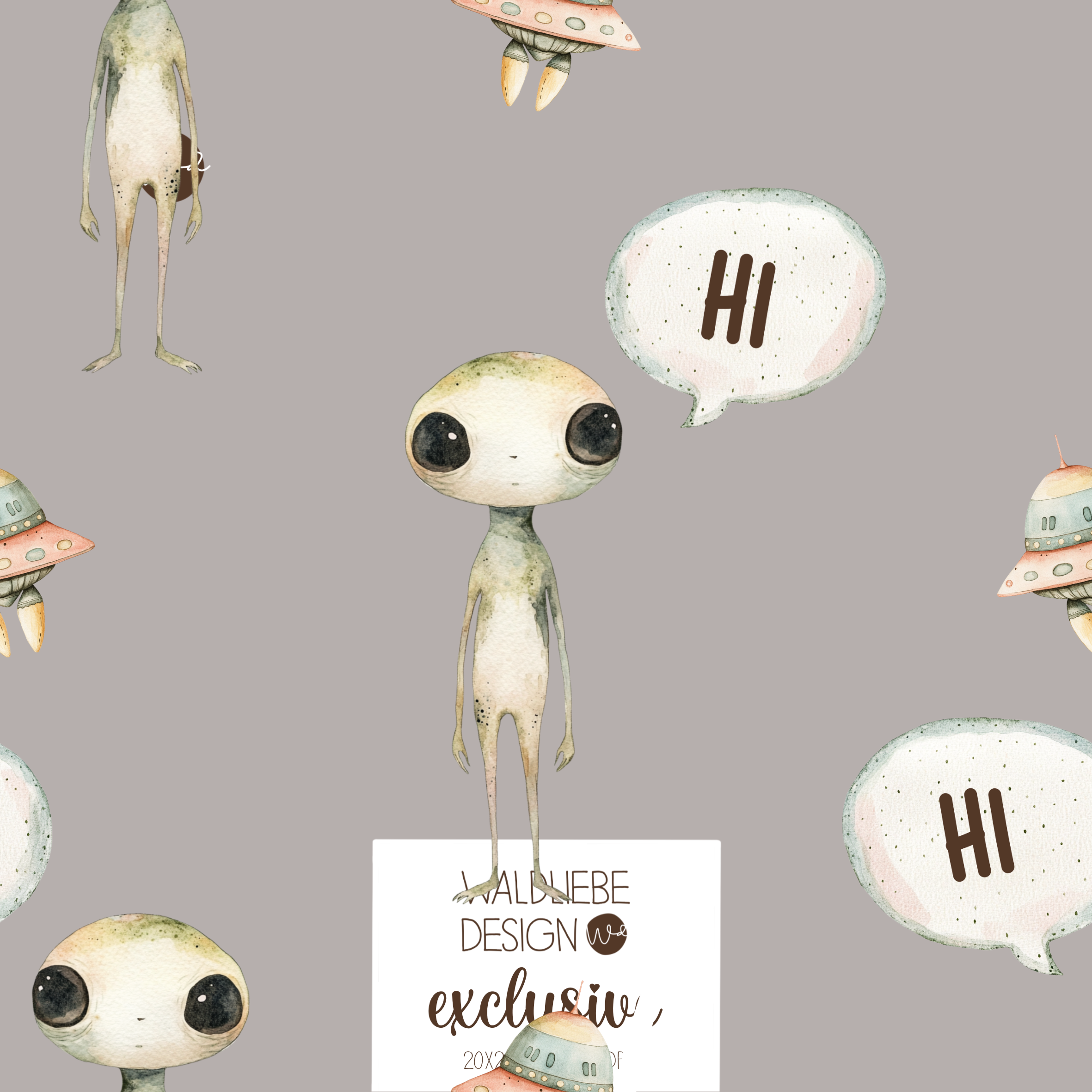 Digitales Stoffdesign KI „ALIEN“ 6