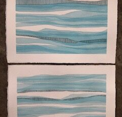 “Memories of Lower Snake River” (watercolor and graphite pencil; stock photo)