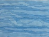 “Swimming in Cool Water on a Hot Day” (watercolor)