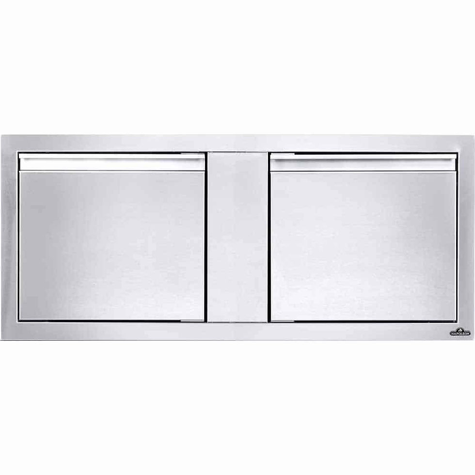 Thumbnail: 42" X 16" Small Double Door, Stainless Steel