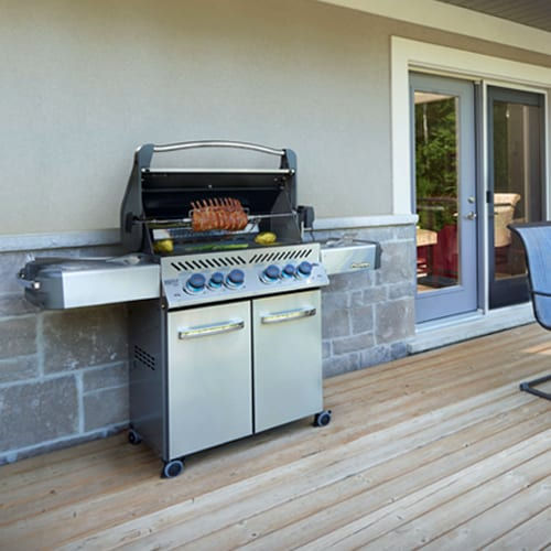 Thumbnail: Natural Gas Grill With Infrared Rear & Side Burners, Black