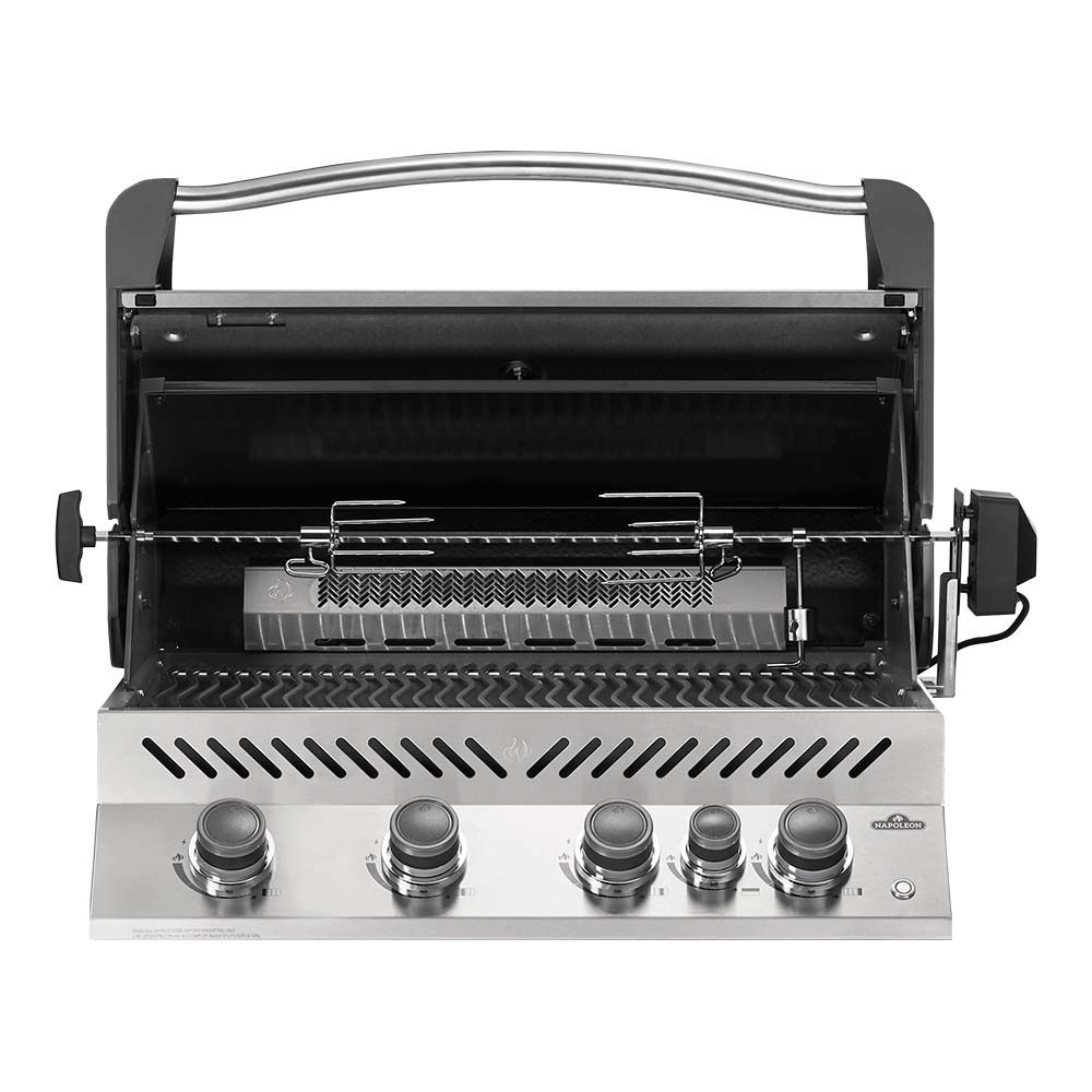Built-In PRESTIGE® 500 Rb Natural Gas Grill With Infrared Rear Burner, Stainless