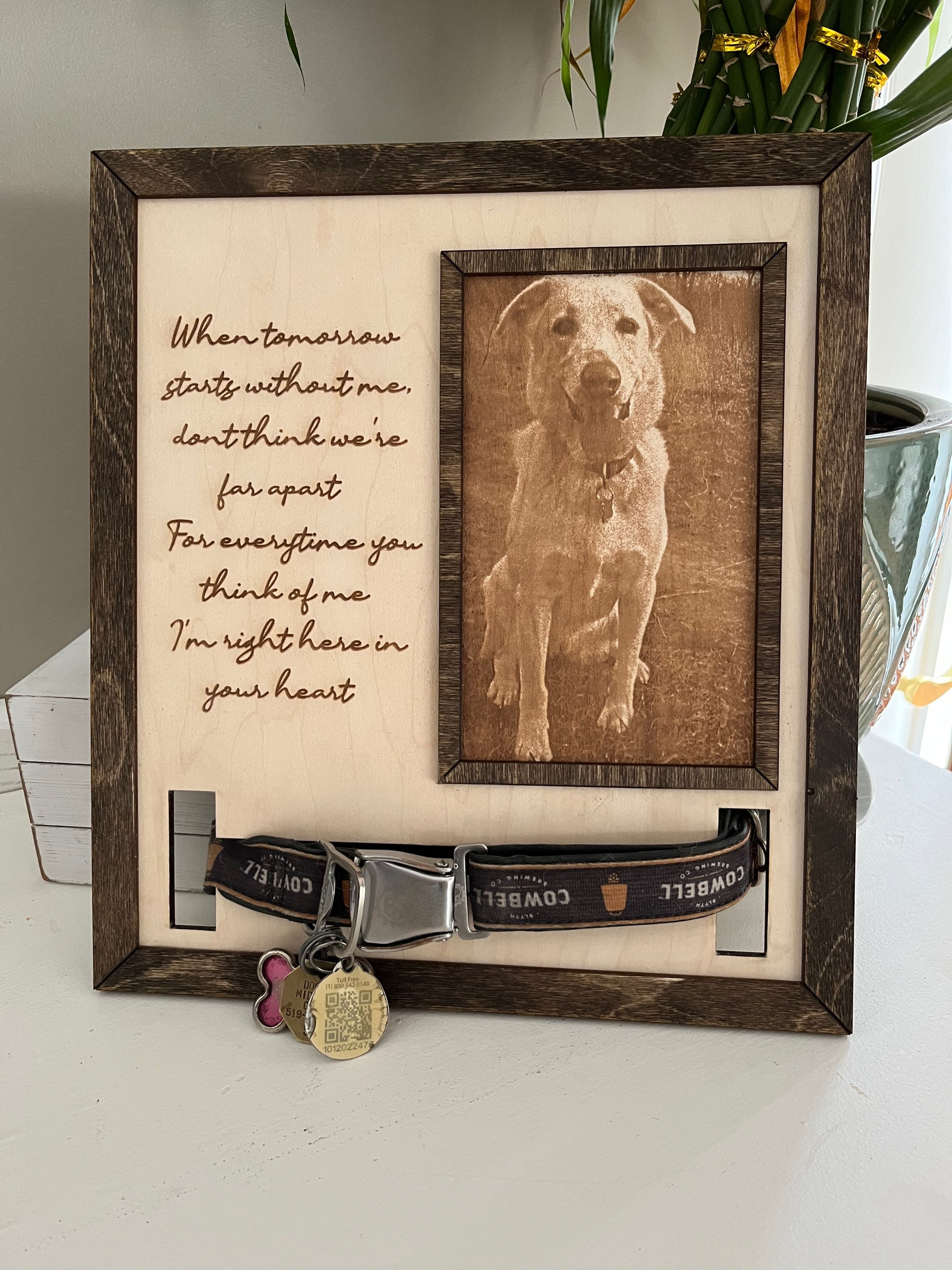 Pet memorial engraving 