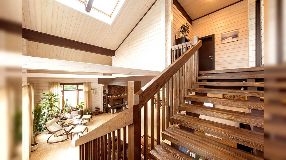 Thumbnail: Modern chalet wooden house with 4 rooms
