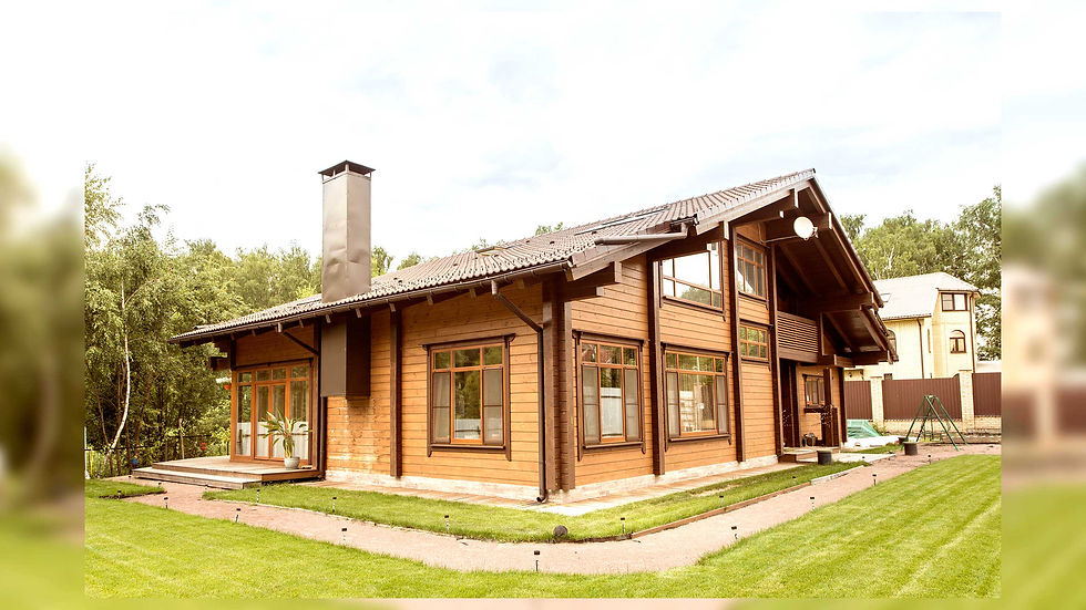 Thumbnail: Modern chalet wooden house with 4 rooms