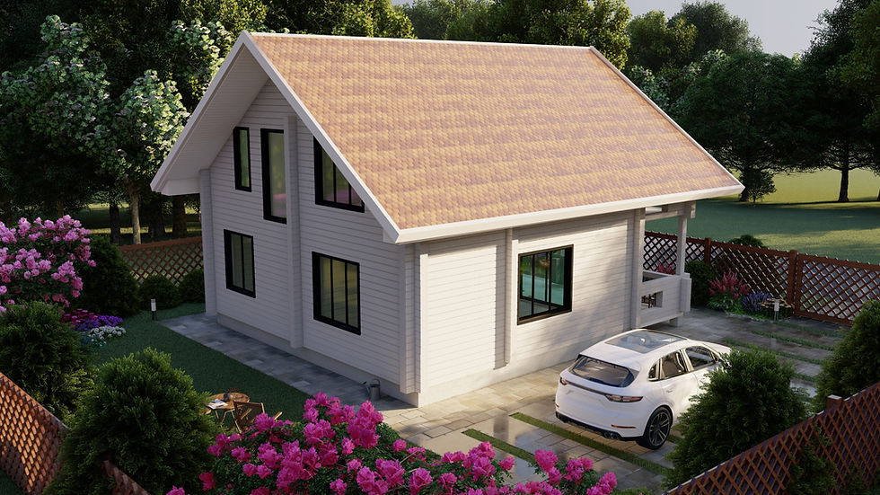 Миниатюра: Будинок "Оригінальний" 117 м2