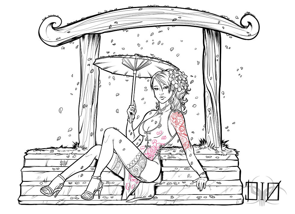 asian pinup