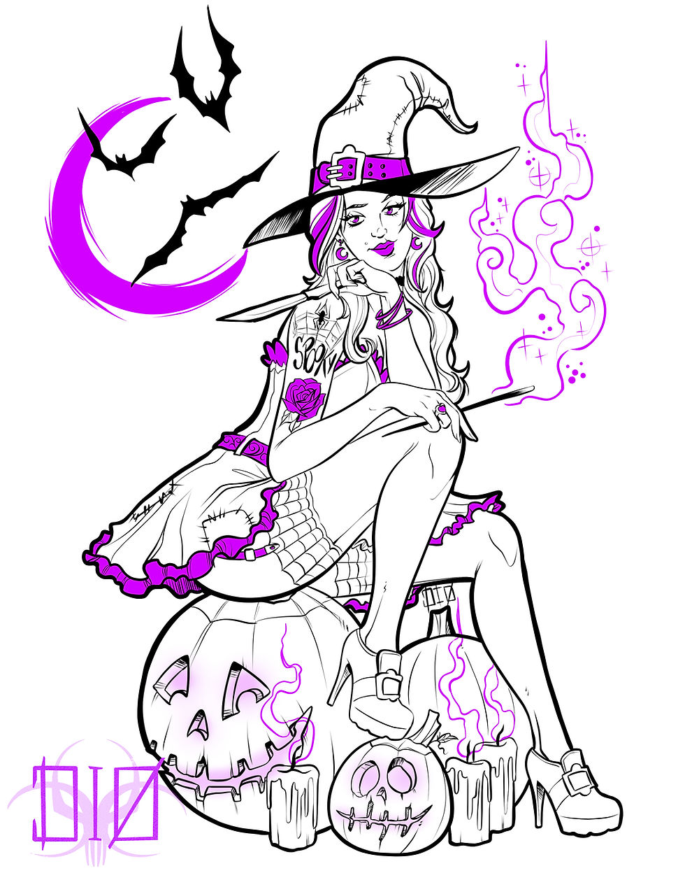 jack o lantern pinup