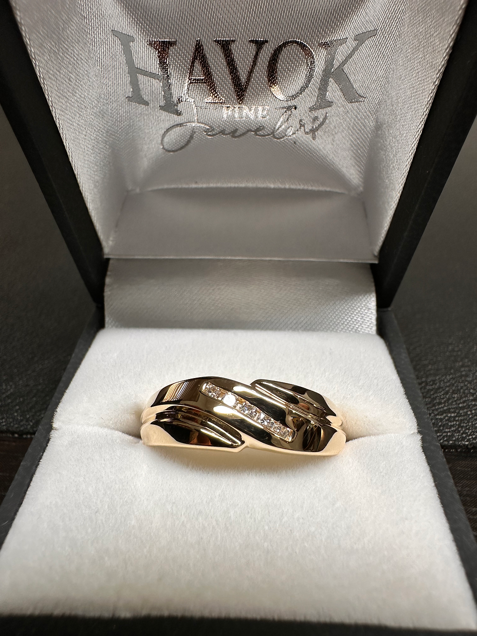Gents 14k Diamond Band