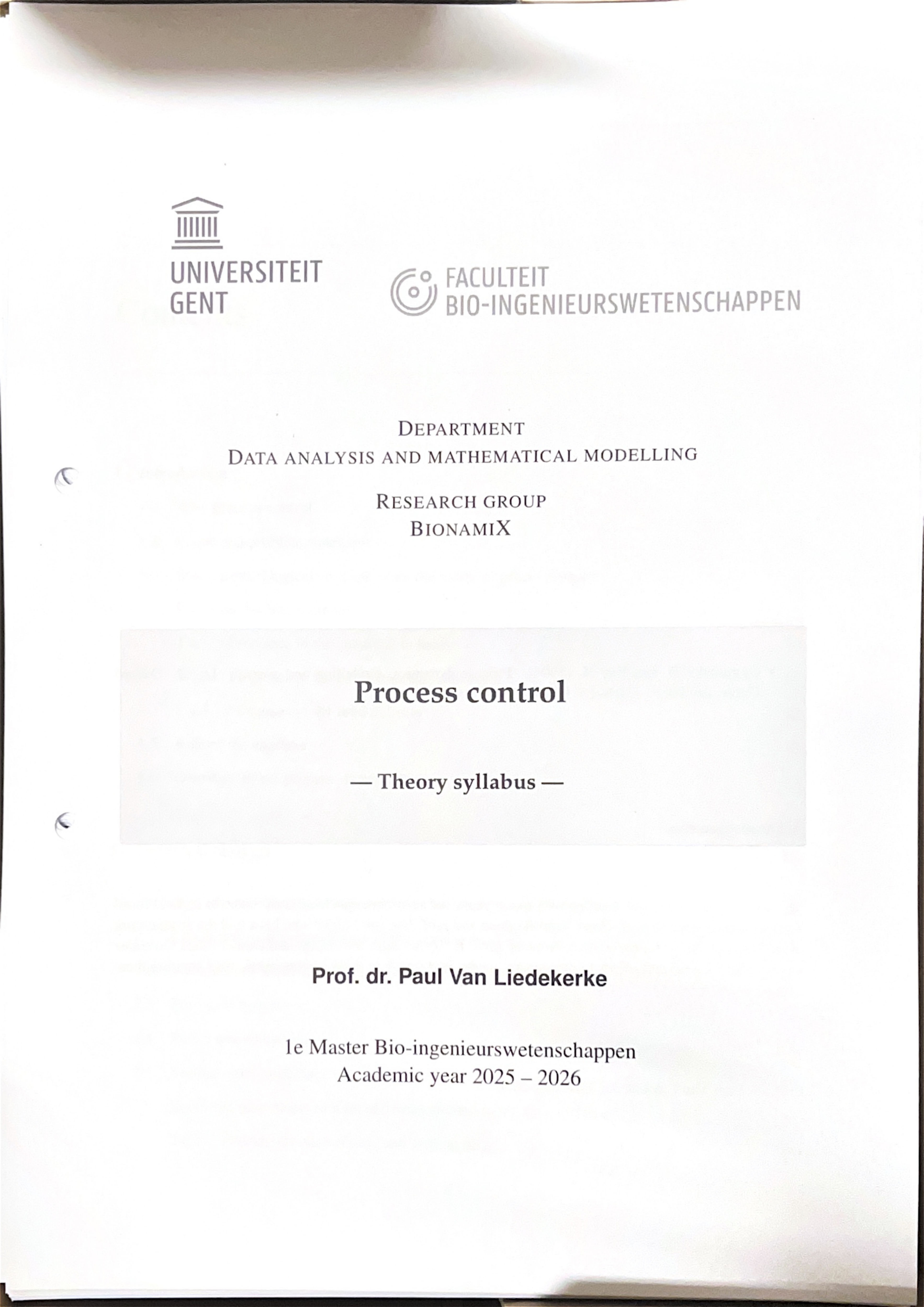 Process control