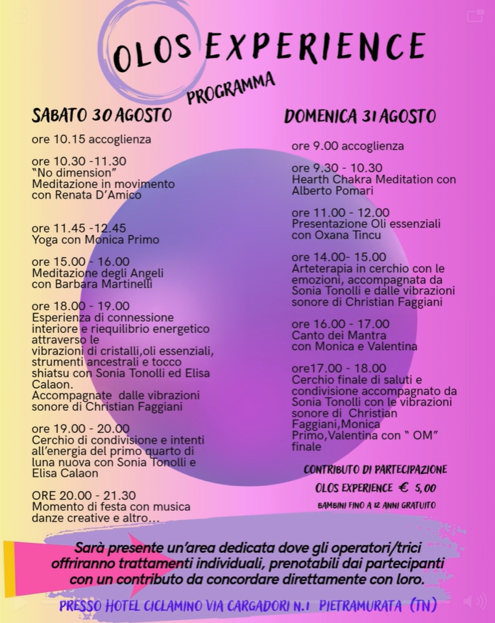 Festival Olistico OLOS EXPERIENCE