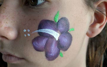 flower face painting