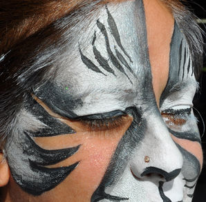 custom full face painting by Joanna's Face Painting