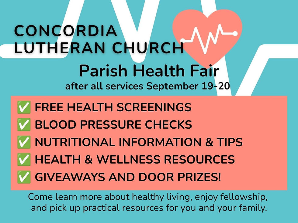 Parish Health Fair