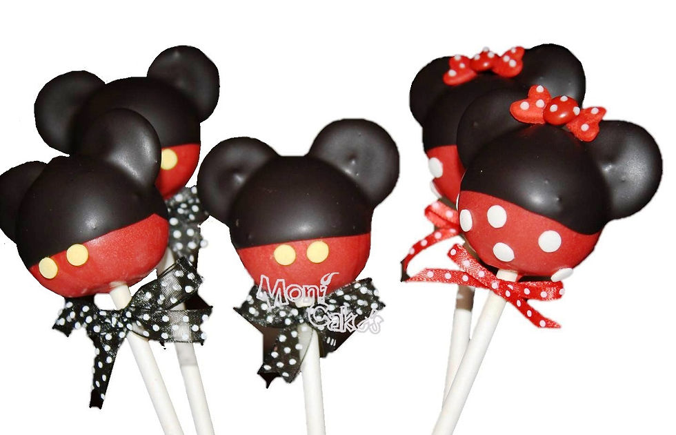 Cake pops Mickey Minnie mouse