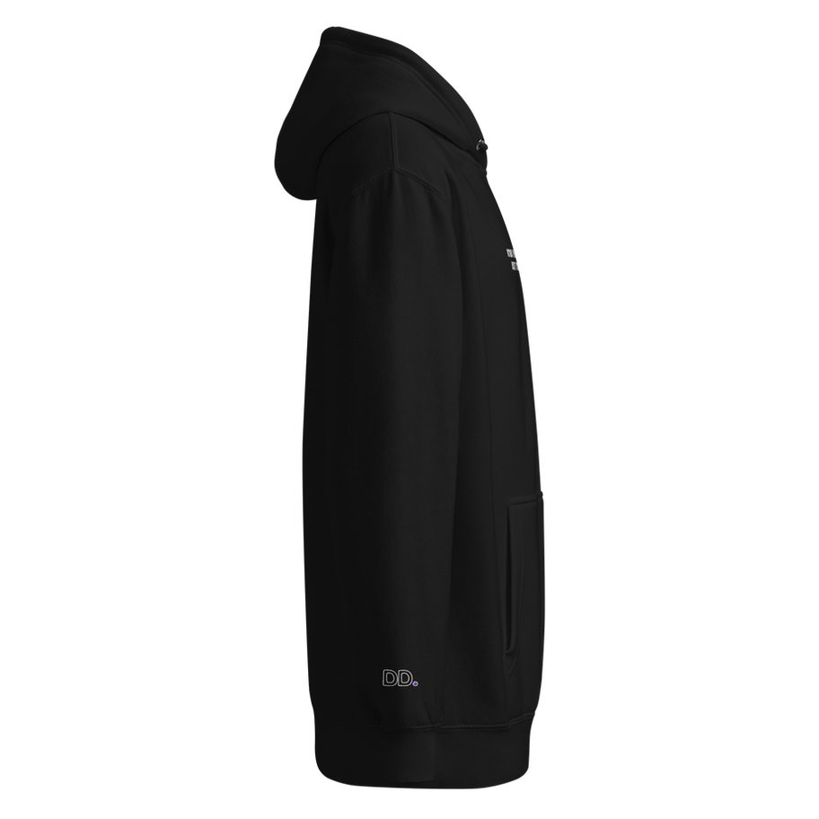Black, Your Playlist is Cute, But I'm The Expert - Midweight Hoodie Left View